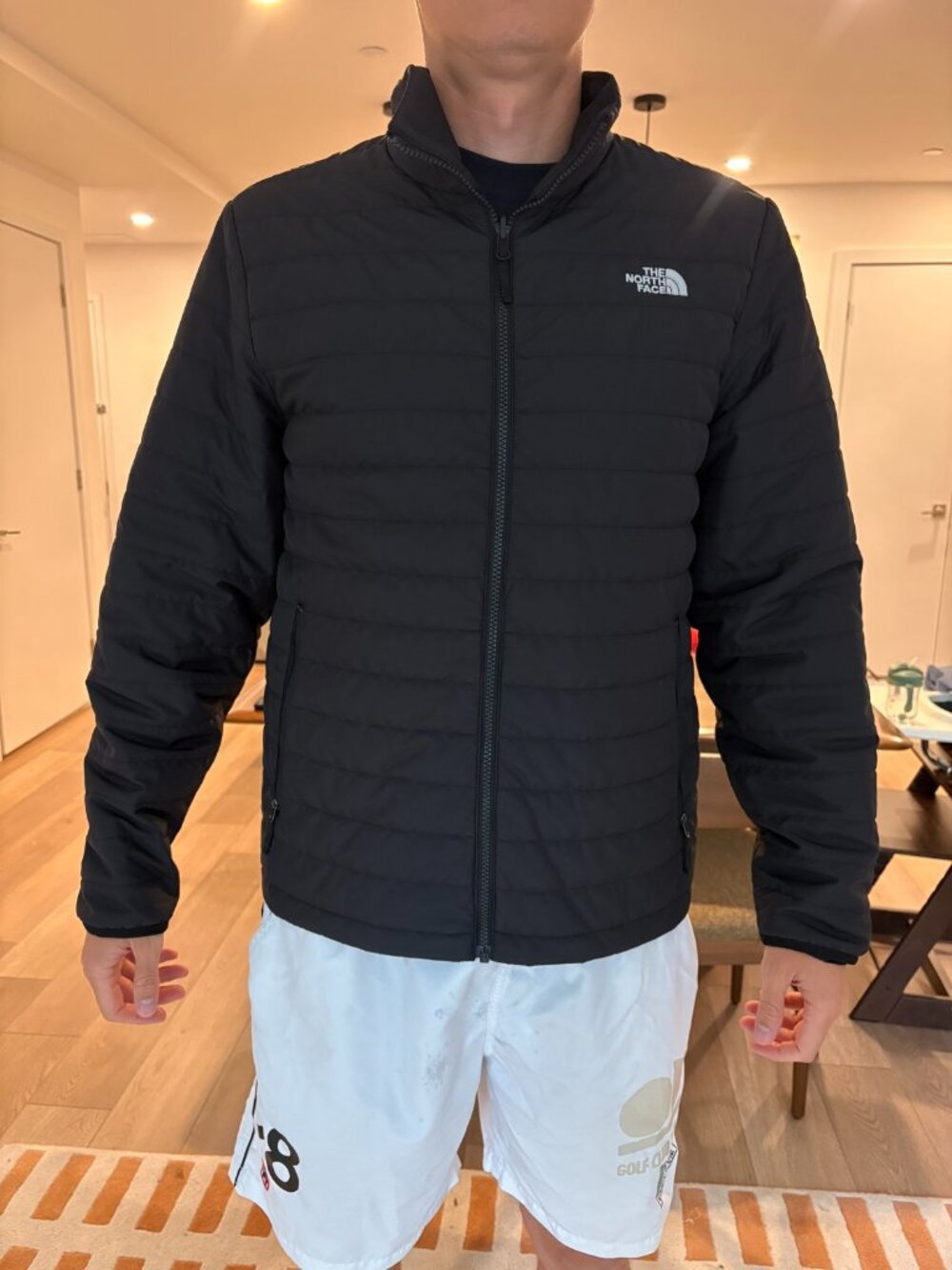 The North Face Quilted Puffer Jacket Men's M Black